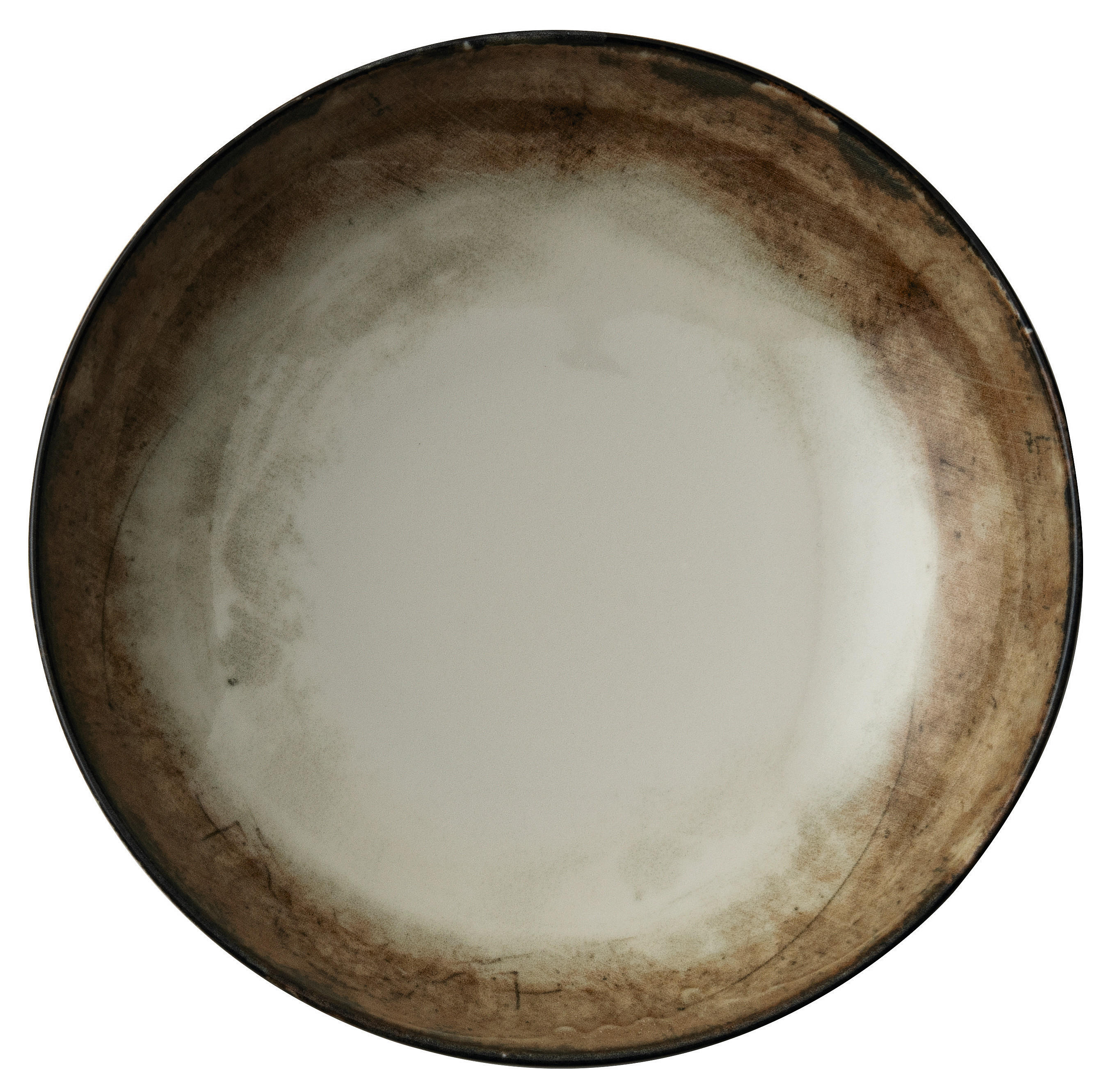 DUBOKI TANJIR         - braon, Osnovno, keramika (22/22/5cm)