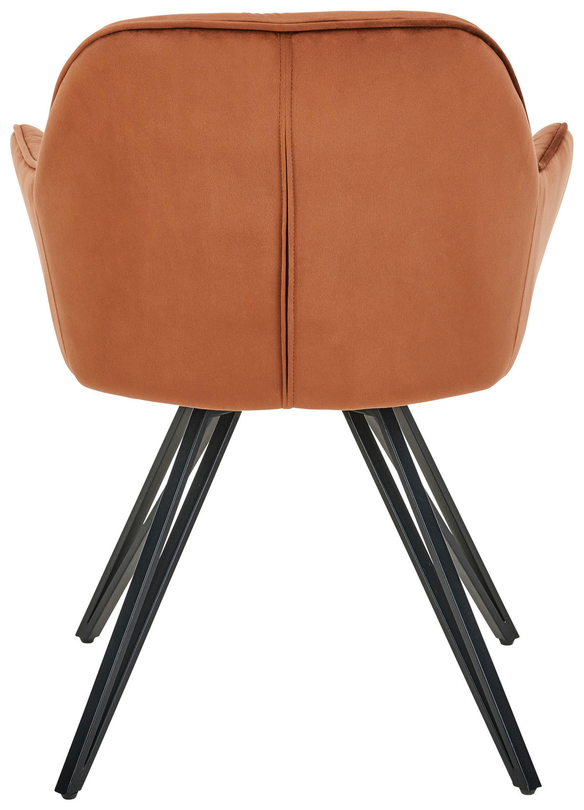 ARMLEHNSTUHL  in Eisen Samt  - Schwarz/Braun, LIFESTYLE, Holz/Textil (61/82/62cm) - Livetastic