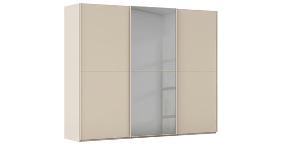 SCHWEBETÜRENSCHRANK  in Champagner  - Champagner, KONVENTIONELL, Glas/Holzwerkstoff (271/223/68cm) - Novel