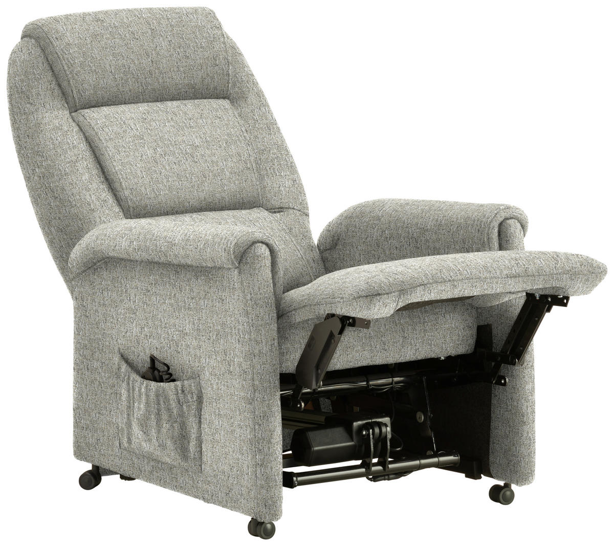 FERNSEHSESSEL in Flachgewebe Ecru  - Ecru/Schwarz, KONVENTIONELL, Kunststoff/Textil (69/105/82cm) - Himolla