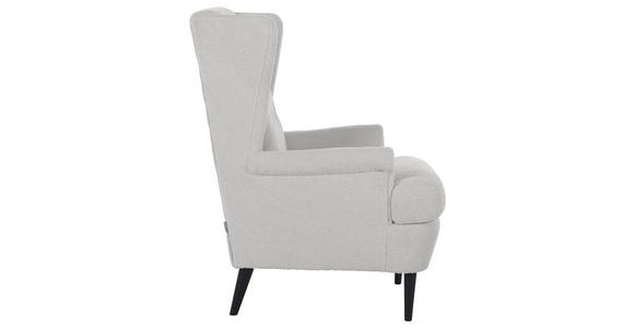 OHRENSESSEL Flachgewebe Schlammfarben - Schlammfarben/Dunkelbraun, Design, Holz/Textil (72/104/85cm) - Carryhome
