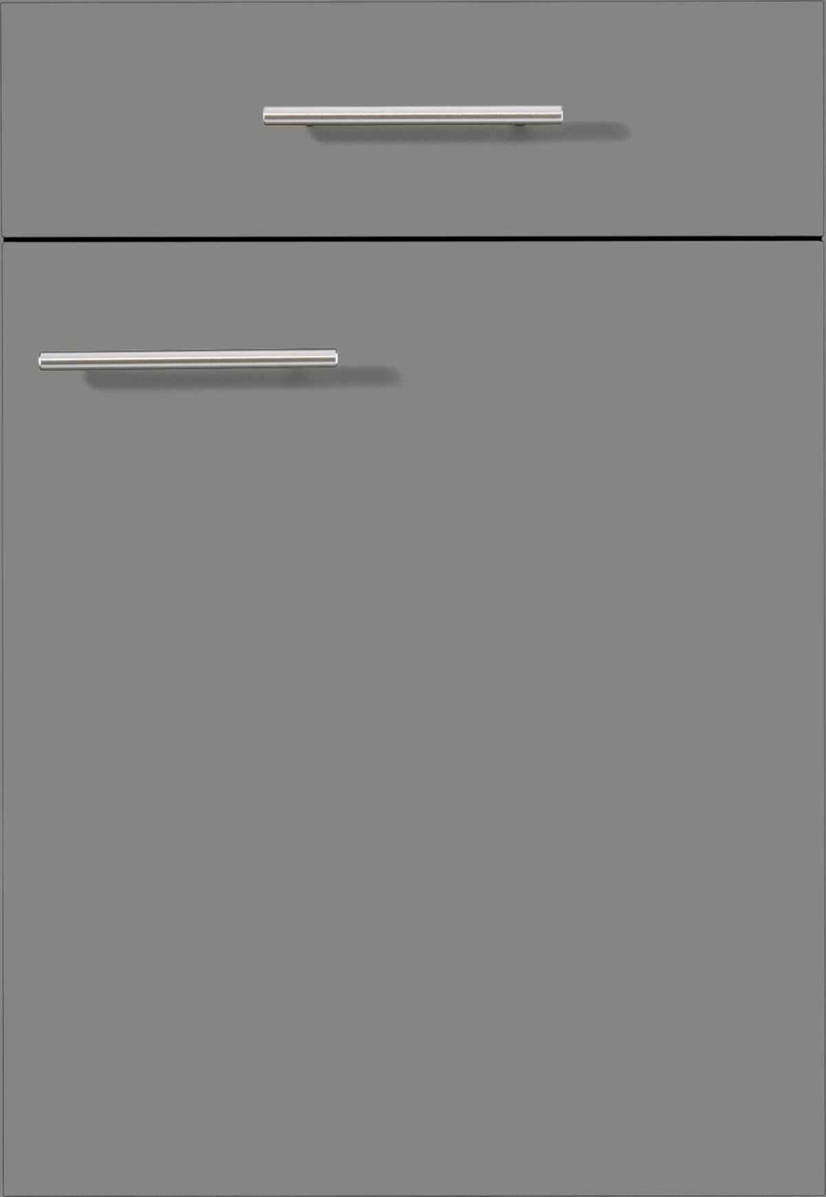 KÜCHENBLOCK 310 cm   in Eichefarben, Schieferfarben  - Schieferfarben/Edelstahlfarben, Basics, Holzwerkstoff/Metall (310cm) - Impuls