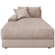 BIGSOFA Cord Rosa  - Schwarz/Rosa, MODERN, Kunststoff/Textil (117/93/190cm) - Carryhome