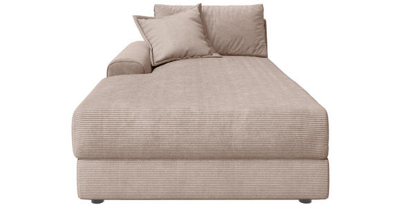 BIGSOFA Cord Rosa  - Schwarz/Rosa, MODERN, Kunststoff/Textil (117/93/190cm) - Carryhome