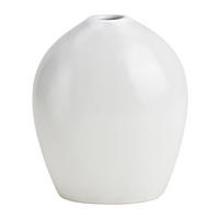 VASE 12 cm  - Weiß, Basics, Keramik (10/12/7cm)