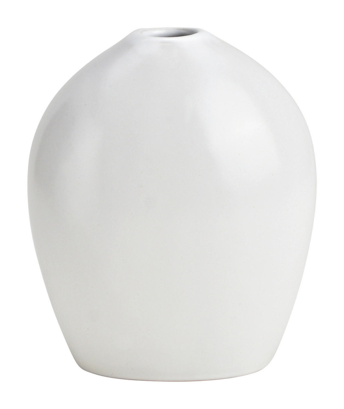 VASE 12 cm  - Weiß, Basics, Keramik (10/12/7cm)