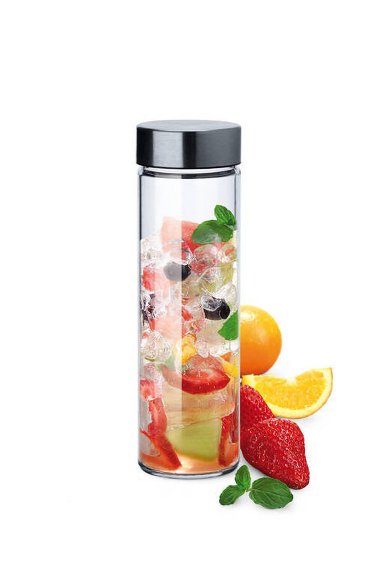 FĽAŠA NA PITIE 0,5 l  - číra, Design, sklo (0,5l) - Novel