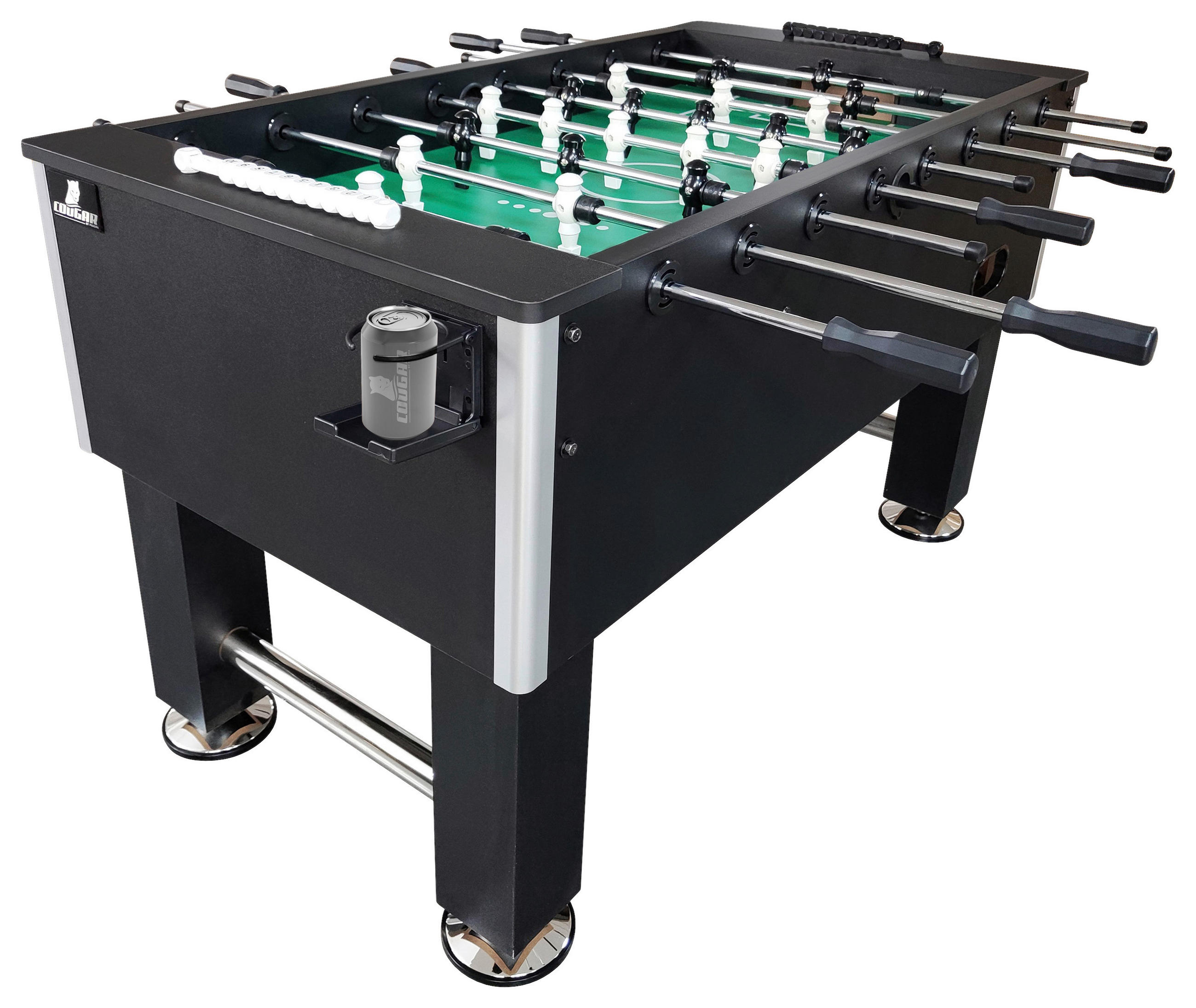 TISCHFUSSBALL - Schwarz, Konventionell, Holz (70/88/139cm)