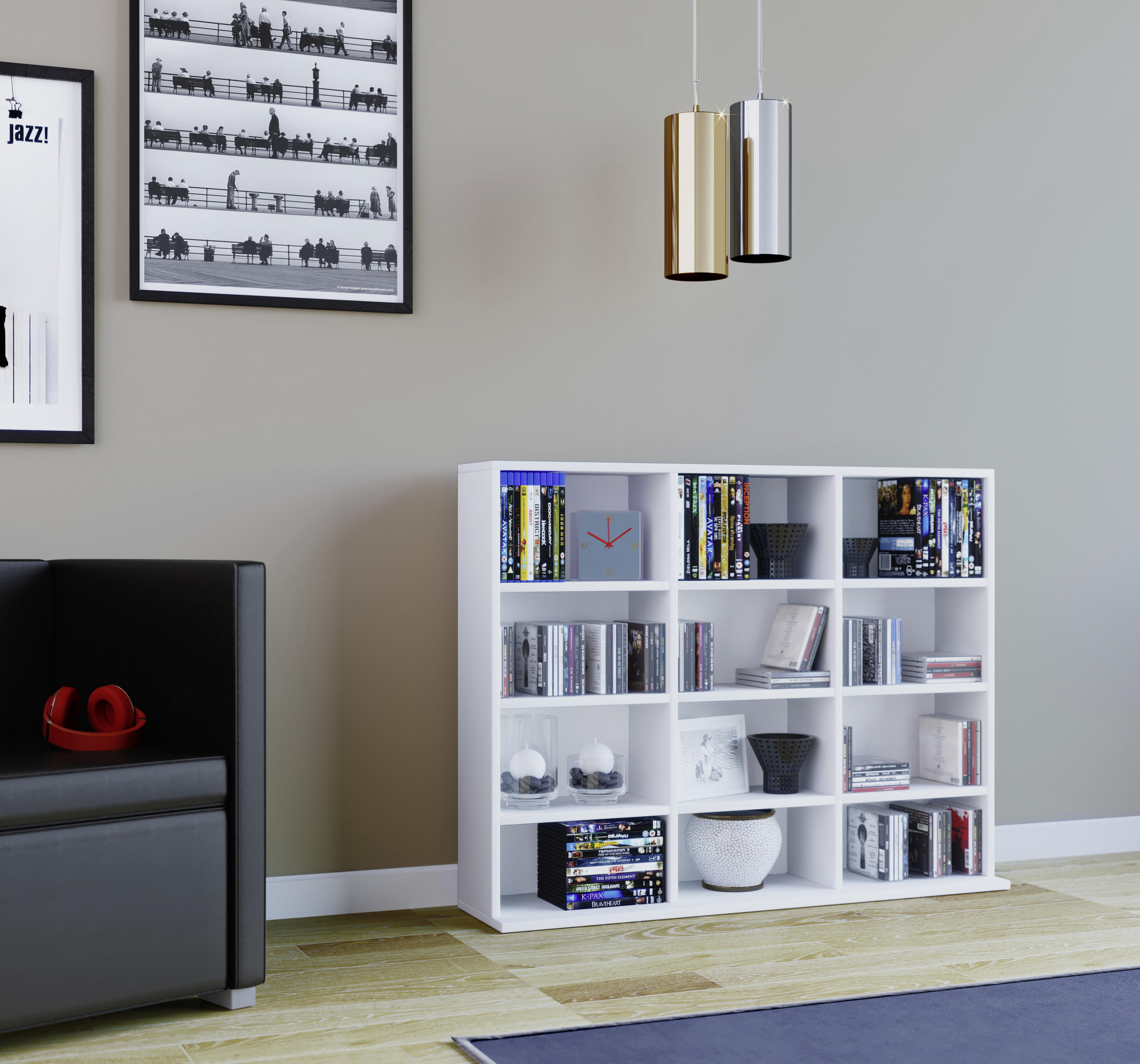 HYLLA i 102/83/18 (23) cm vit  - vit, Klassisk, trämaterial (102/83/18 (23)cm) - MID.YOU