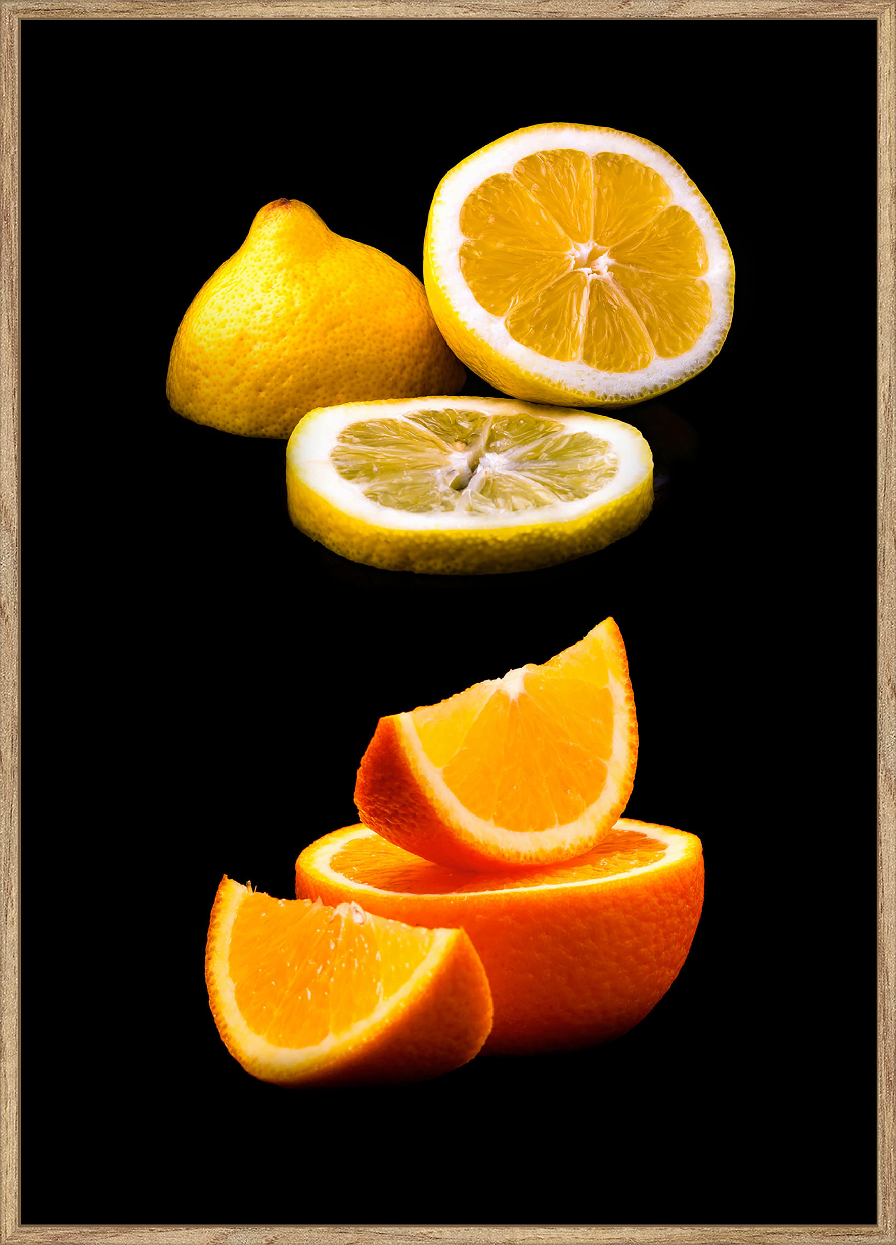 KUNSTDRUCK 51,2/71,2 cm  - Eichefarben/Multicolor, Basics, Holzwerkstoff (51,2/71,2cm) - Monee