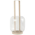 LATERNE - Grau, Trend, Glas/Metall (13,5/29cm) - Ambia Home