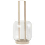 LATERNE - Grau, Trend, Glas/Metall (13,5/29cm) - Ambia Home