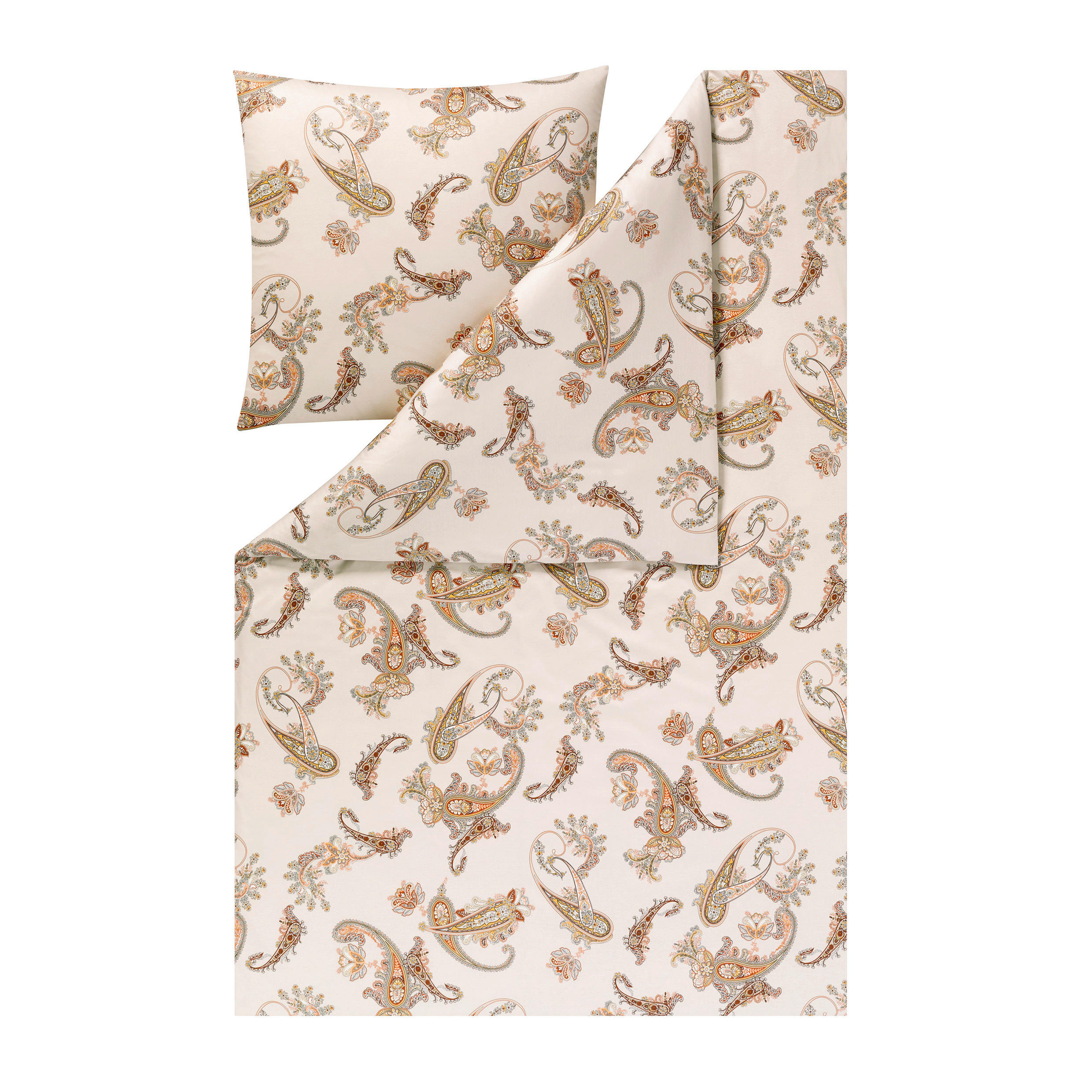 BETTWÄSCHE 2-teilig KATRIN Interlock-Jersey 135/200 cm  - Rostfarben, Design, Textil (135/200cm) - Estella