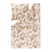 BETTWÄSCHE 2-teilig KATRIN Interlock-Jersey 135/200 cm  - Rostfarben, Design, Textil (135/200cm) - Estella