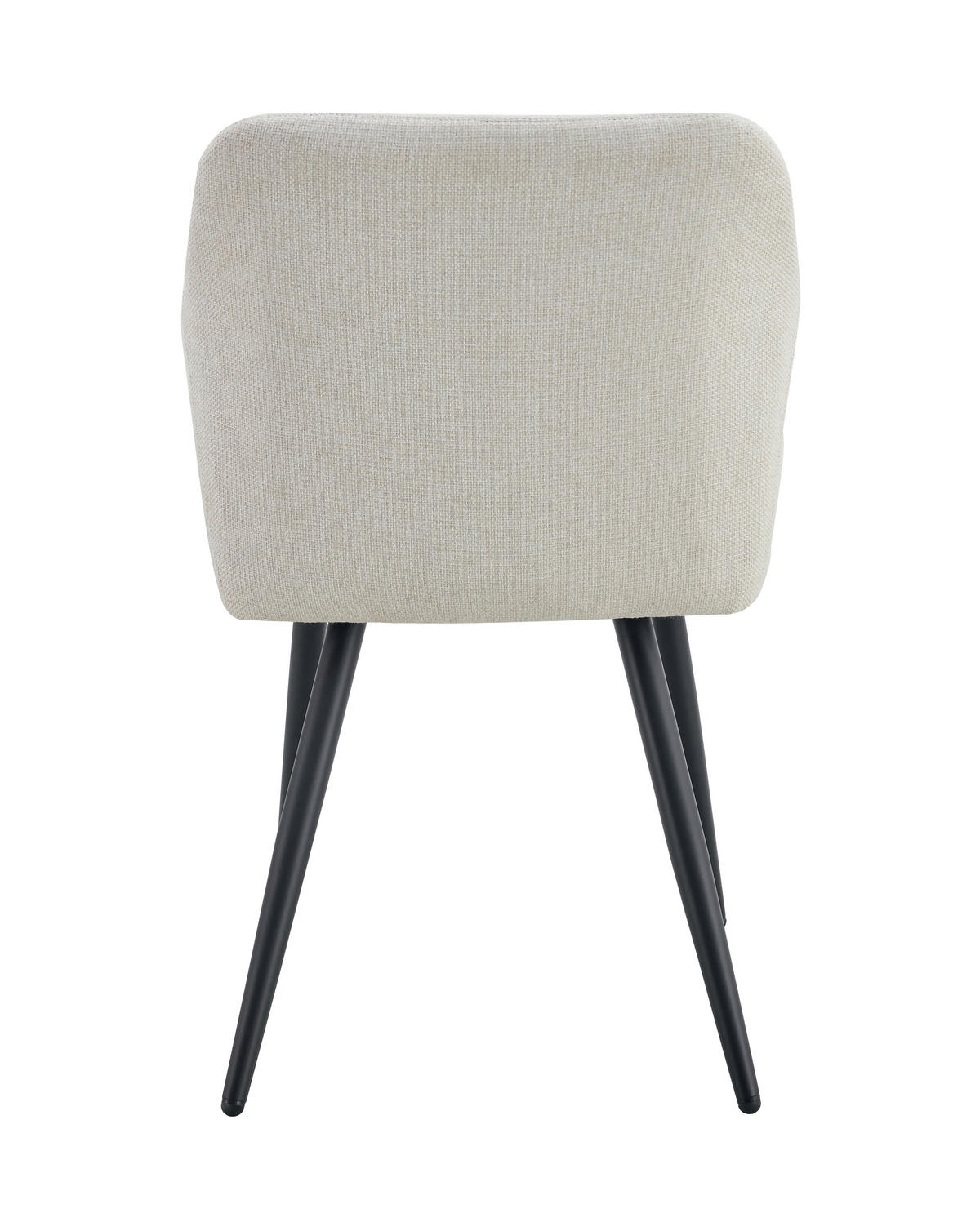 STUHL-SET 2 Stück  in Webstoff  - Creme/Schwarz, MODERN, Textil/Metall (56/83/60cm) - MID.YOU