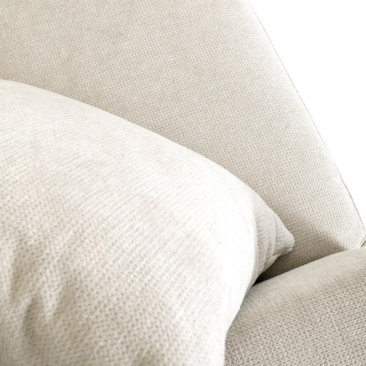 HÖRNSOFFA i flatväv cremefärgad  - svart/cremefärgad, Design, textil/plast (235/175cm) - MID.YOU