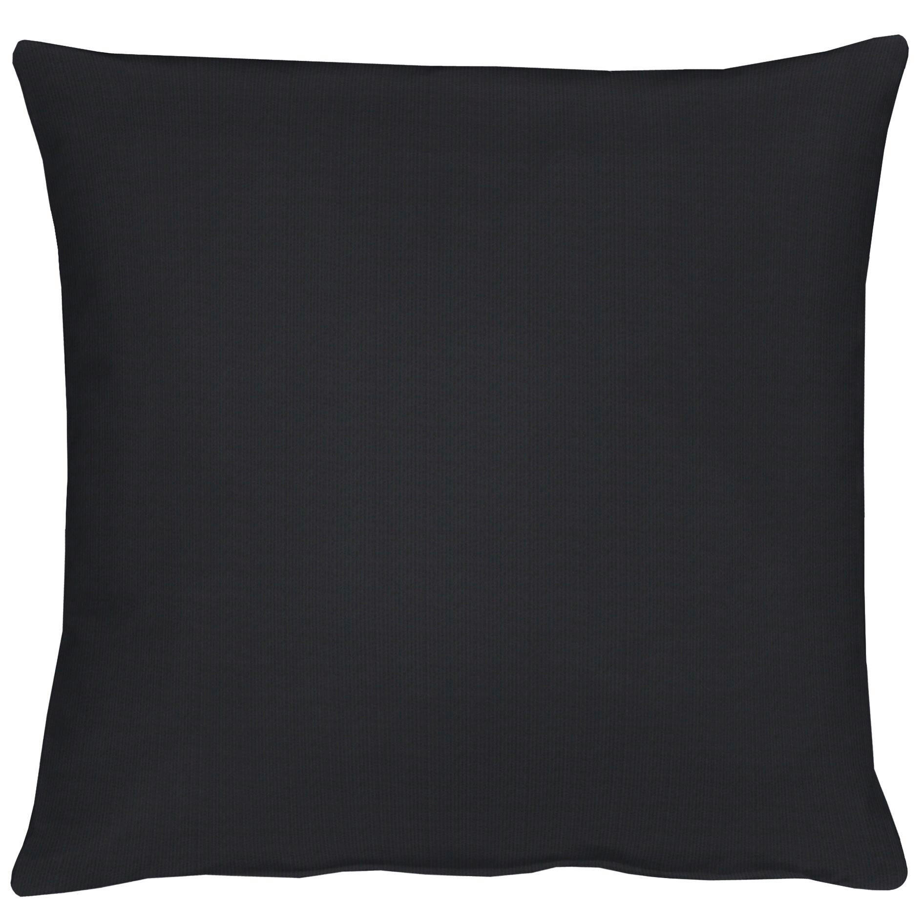 ZIERKISSEN 39/39 cm  - Schwarz, Basics, Textil (39/39cm) - Apelt