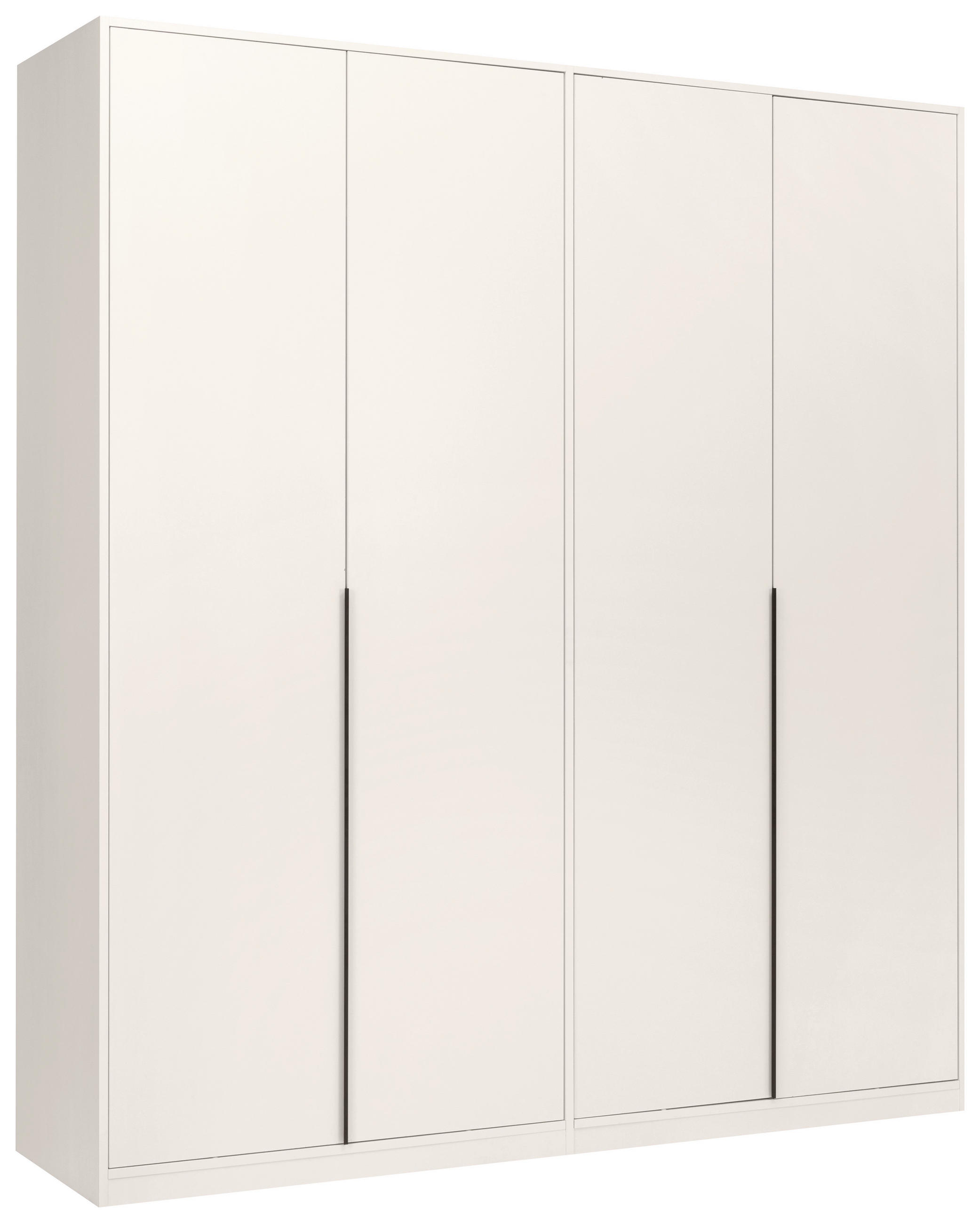 DREHTÜRENSCHRANK Kaschmir  - Kaschmir/Schwarz, Modern, Holzwerkstoff/Metall (185/211/53cm) - MID.YOU