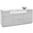 SIDEBOARD Wildeiche massiv gebürstet, lackiert Eichefarben - Eichefarben, Design, Holz (147/67,3/44cm) - Valnatura