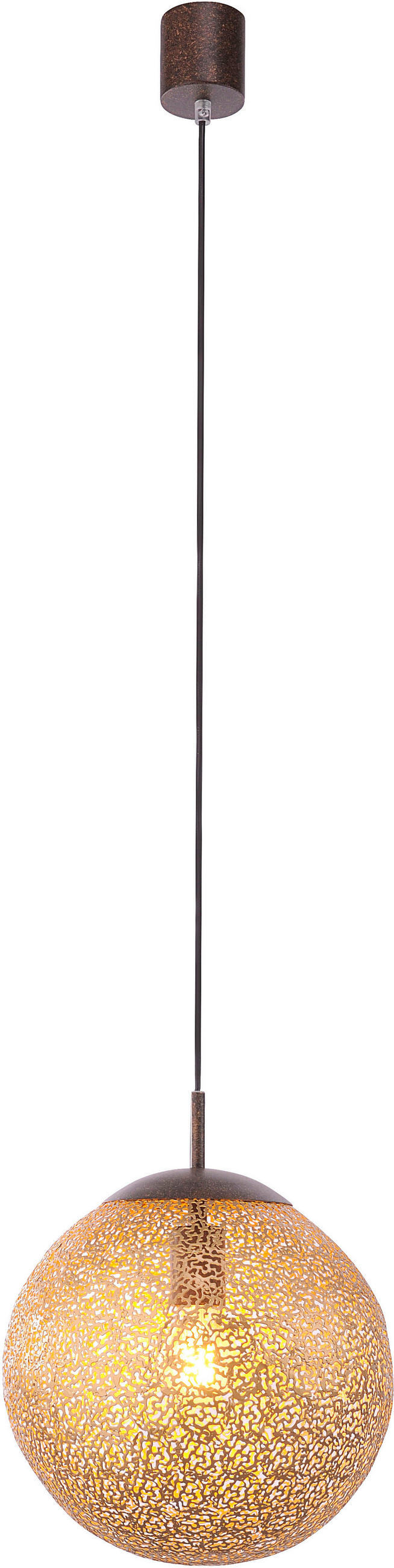 HÄNGELEUCHTE 30/30/140 cm - Rostfarben, LIFESTYLE, Metall (30/30/140cm) - Landscape