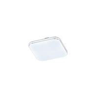 LED-DECKENLEUCHTE     - Weiss Hochglanz/Chromfarben, Konventionell, Glas (17/17cm) - Fischer & Honsel