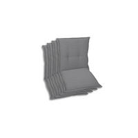 SESSELAUFLAGENSET Uni  - Grau, Basics, Textil (50/7/100cm)