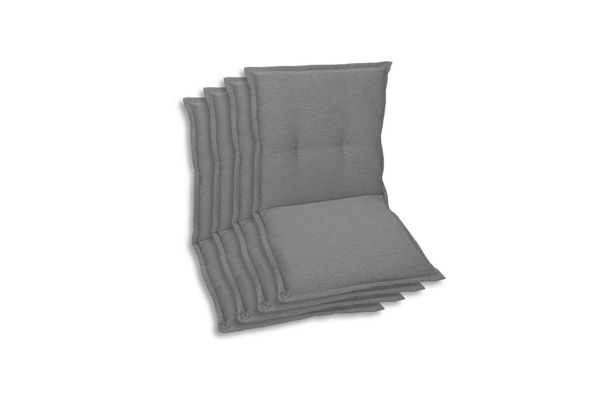 SESSELAUFLAGENSET Uni  - Grau, Basics, Textil (50/7/100cm)