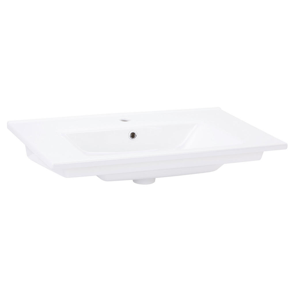 Waschbecken Bavelli Keramik 75x45 Cm Weiß