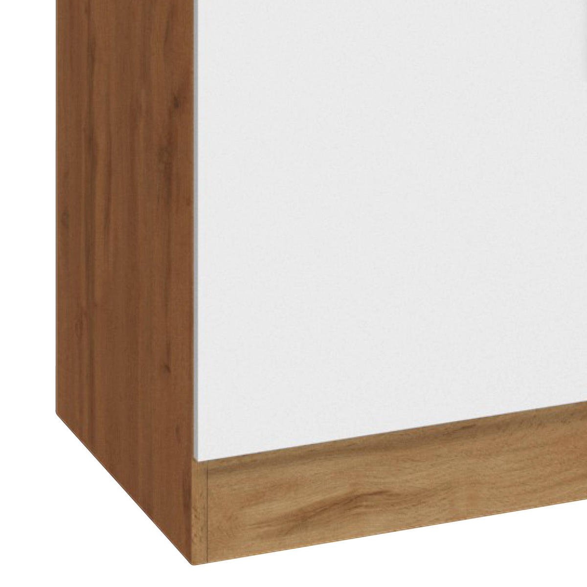 KÜCHENLEERBLOCK 270 cm   in Weiss  - Weiss/Eichefarben, Modern, Holzwerkstoff (270cm) - Held