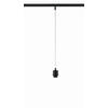 SCHIENENSYSTEM-HÄNGELEUCHTE 4,5/210 cm  - Schwarz, Basics, Metall (4,5/210cm) - Fischer & Honsel