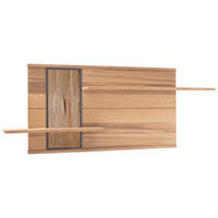 WANDREGAL Eiche furniert Anthrazit, Eichefarben  - Eichefarben/Anthrazit, KONVENTIONELL, Holz/Holzwerkstoff (185/73/24cm) - Landscape