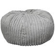 POUF Cord 60/30/60 cm  - Grau, Design, Textil (60/30/60cm) - Carryhome