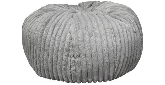 POUF Cord 60/30/60 cm  - Grau, Design, Textil (60/30/60cm) - Carryhome