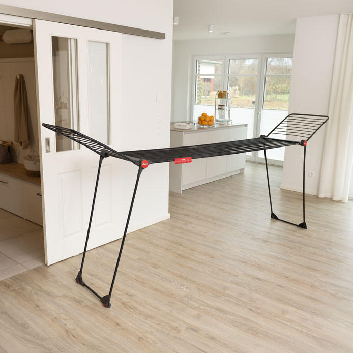 RUHASZÁRÍTÓ ÁLLVÁNY - fém (216-304/56/128cm) - Vileda