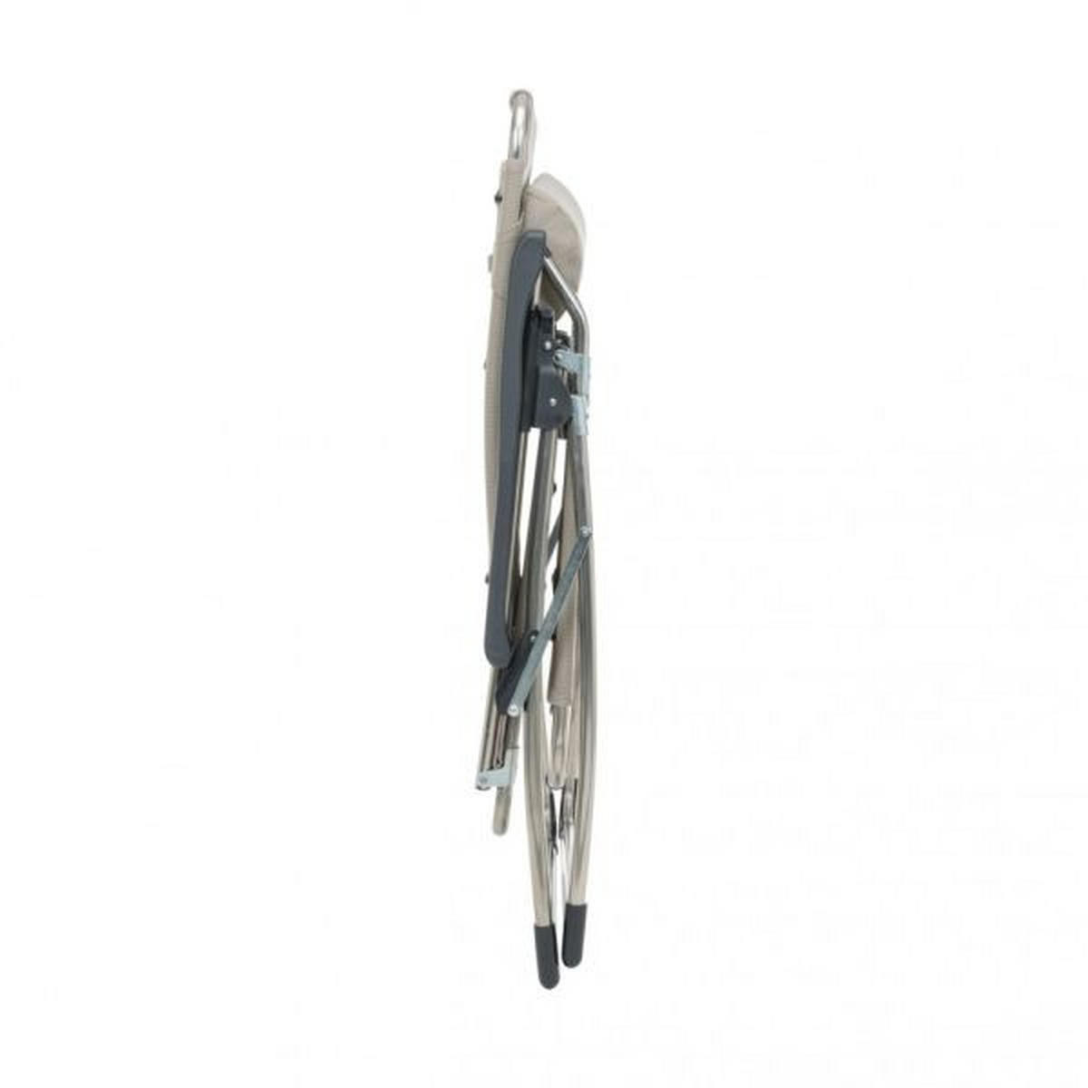 GARTEN-RELAXSESSEL 70/136/86 cm  - Taupe/Silberfarben, Design, Kunststoff/Textil (70/136/86cm) - FIAM