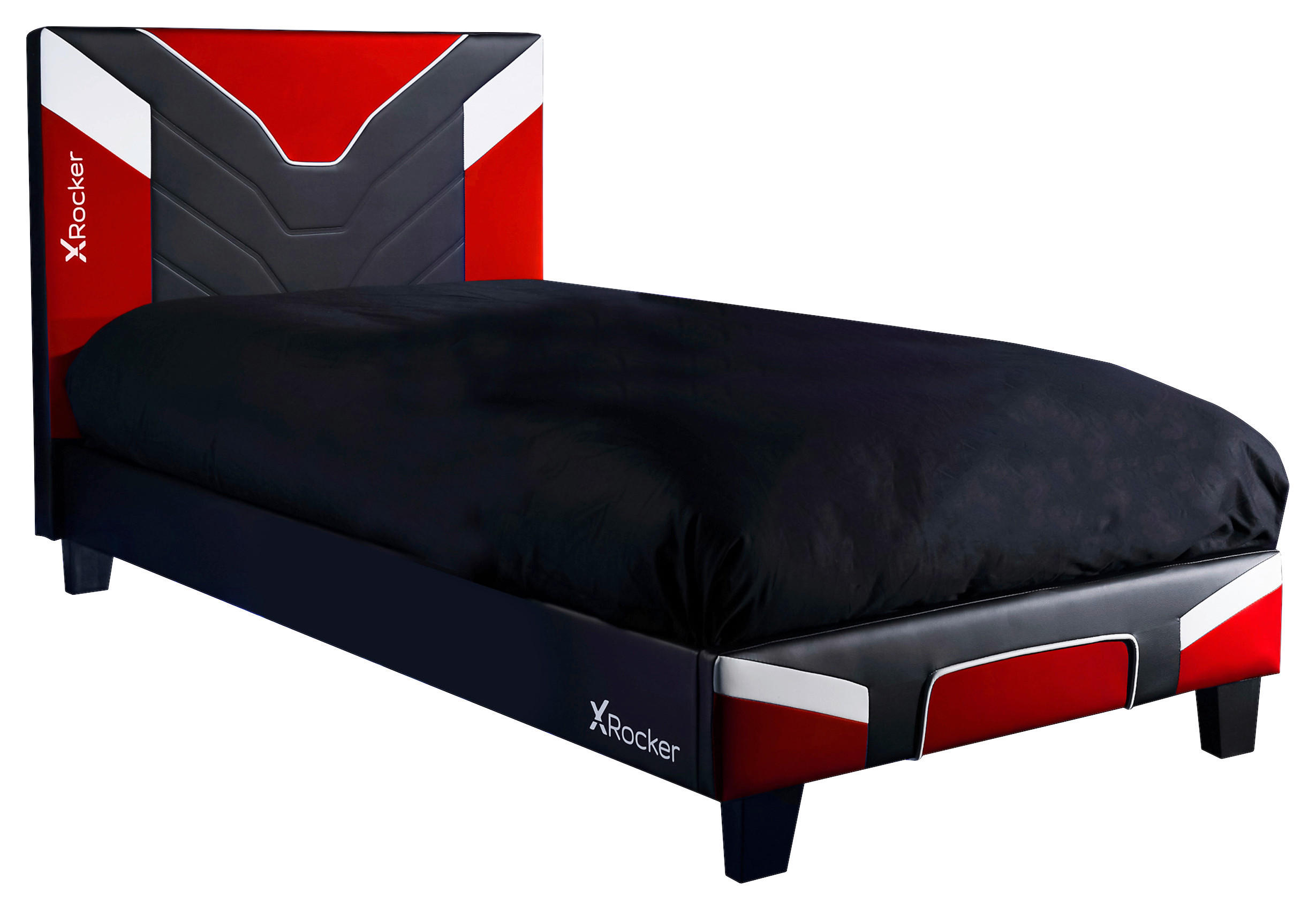 POSTEĽ, 90/190 cm, {item.attr('143-3472'),[] - čierna/biela, Modern, kov/kompozitné drevo (90/190cm) - X Rocker