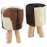 HOCKER in Holz, Leder Braun, Naturfarben, Weiß - Naturfarben/Braun, LIFESTYLE, Leder/Holz (32/50cm) - Landscape HOCKER in Holz, Leder Braun, Naturfarben, Weiß - Naturfarben/Braun, LIFESTYLE, Leder/Holz (32/50cm) - Landscape