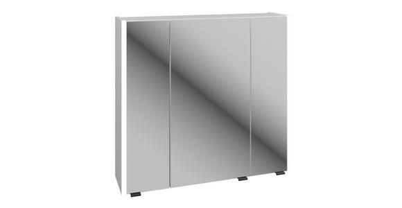 SPIEGELSCHRANK 76/70/22 cm  - Klar/Schwarz, ROMANTIK / LANDHAUS, Glas/Holzwerkstoff (76/70/22cm) - Xora