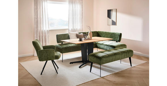 ESSTISCH in Holz 150/90/76 cm  - Wildeiche/Schwarz, KONVENTIONELL, Holz/Metall (150/90/76cm) - Linea Natura