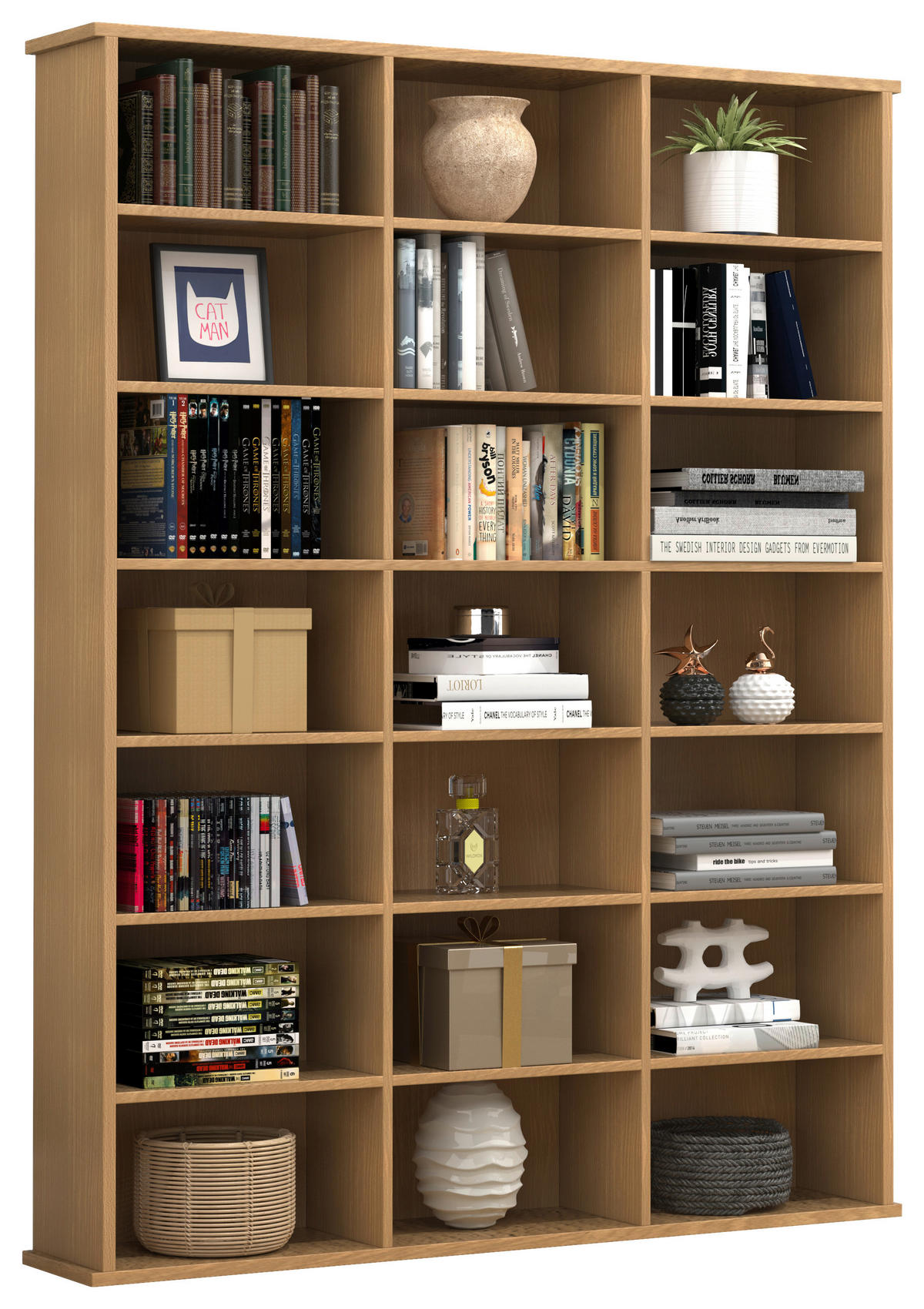 REGAL  105/136/19 cm Buchefarben  - Buchefarben, Design, Holzwerkstoff (105/136/19cm) - MID.YOU
