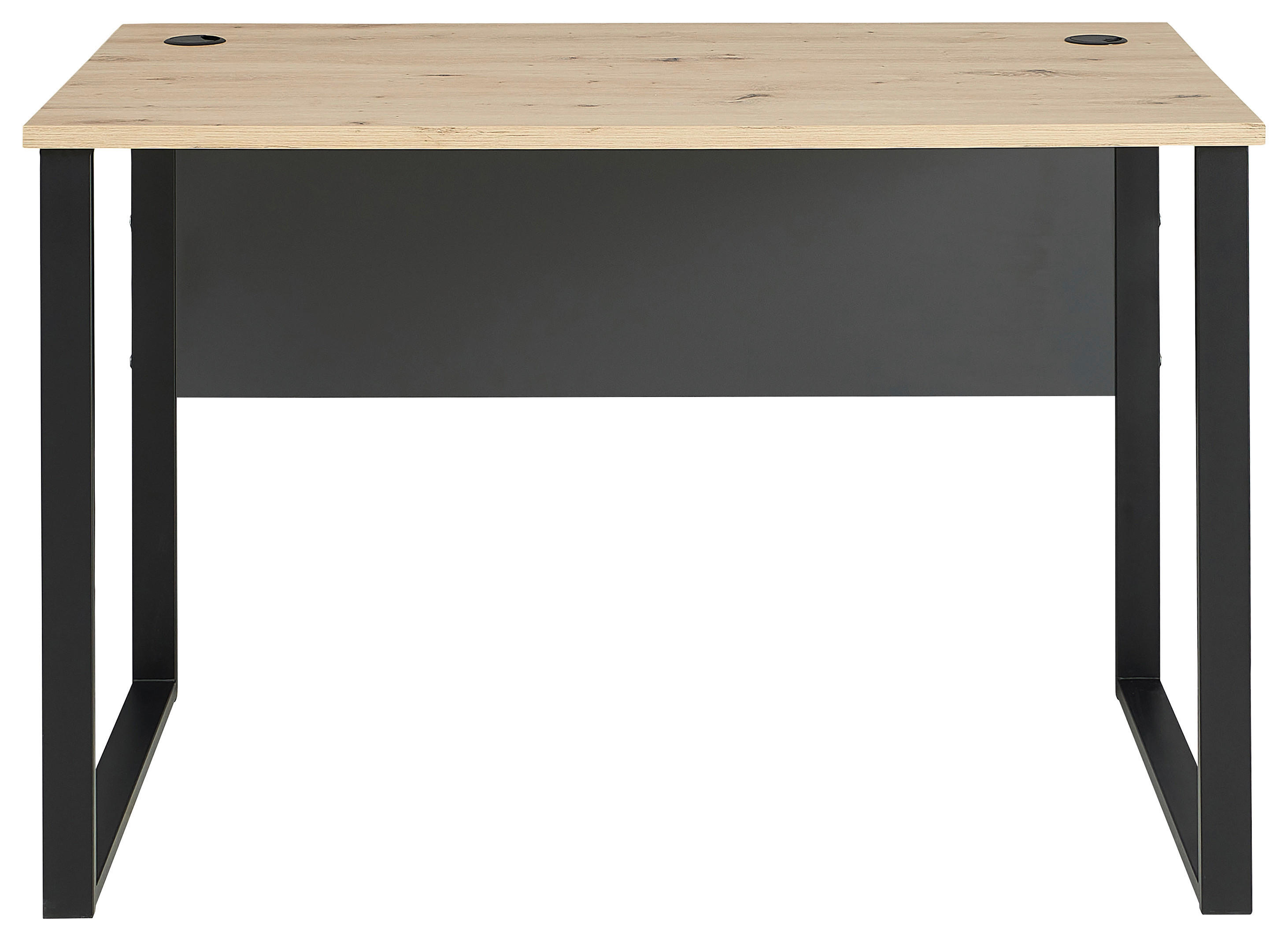 PISAĆI STOL  boje grafita, hrast Artisan  metal, drvni materijal  - boje grafita/hrast Artisan, Moderno, drvni materijal/metal (120/77/73cm) - Voleo