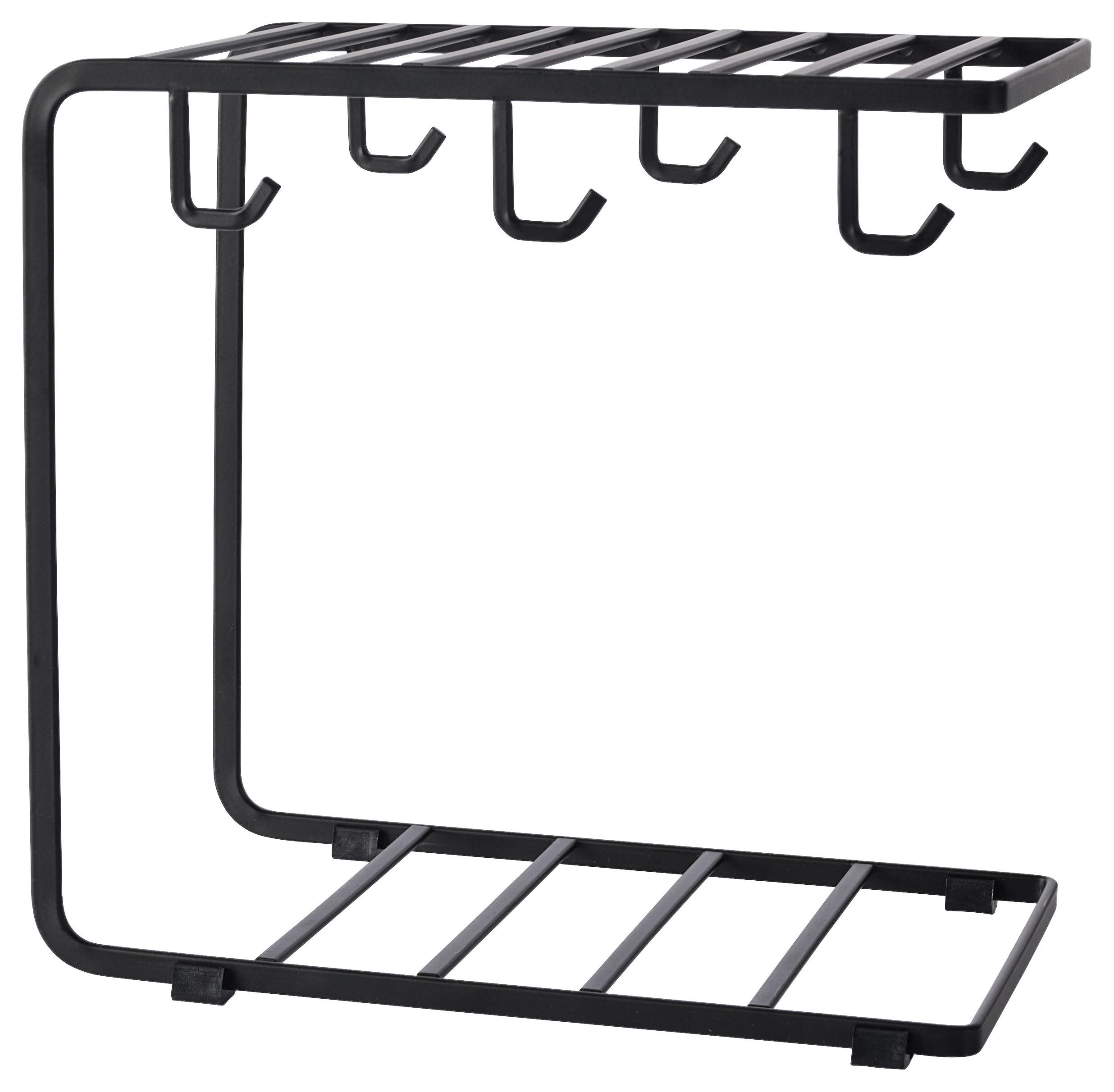 TASSENHALTER - Schwarz, Design, Kunststoff/Metall (24/15,5/23cm) - Homeware Profession.