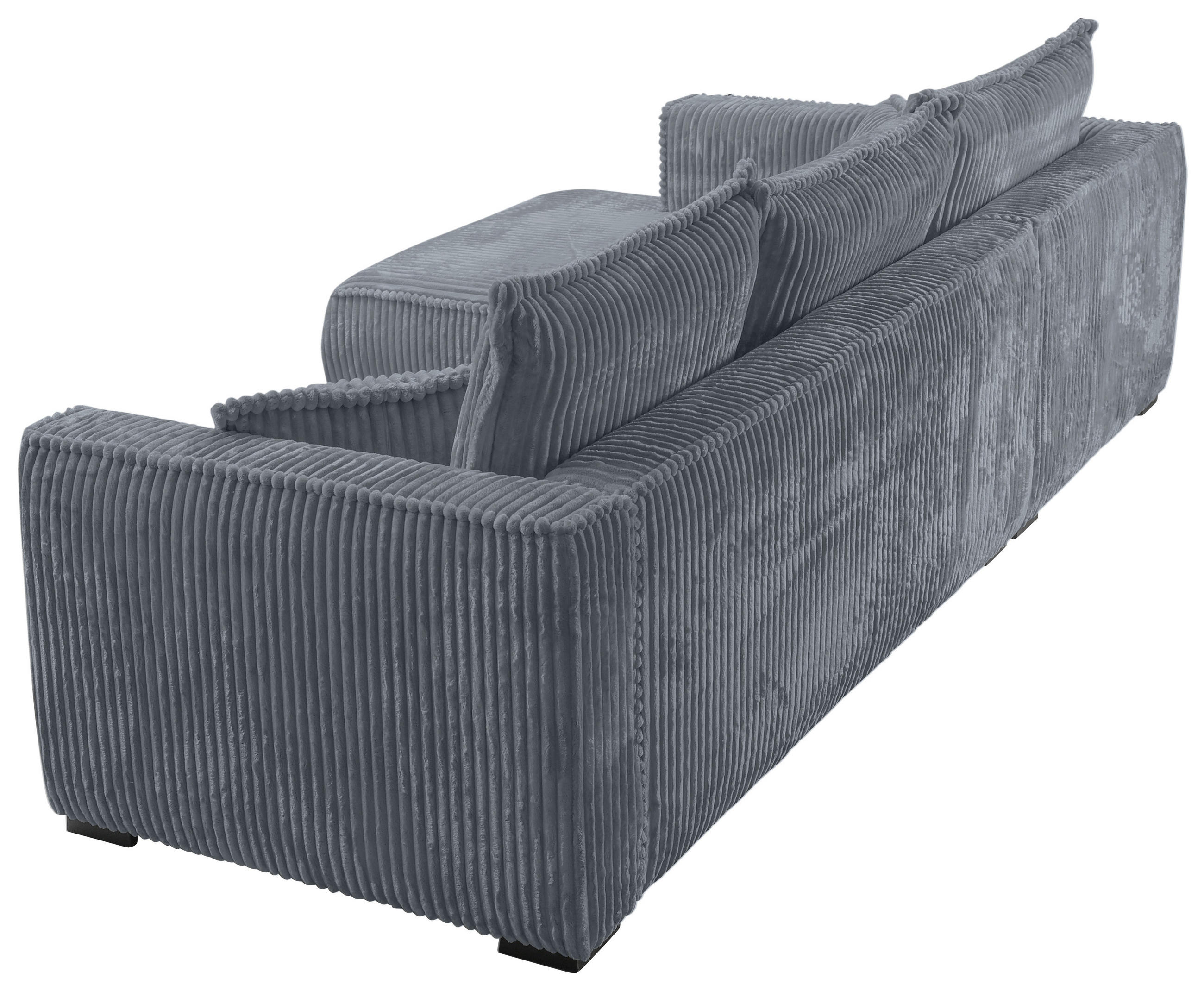 Thumbnail - Carryhome Ecksofa, Grau, Textil, Buche, Hartholz, 3-Sitzer, Füllung: Polyurethan (Pur), Silikon,Polyurethan (Pur), Silik...