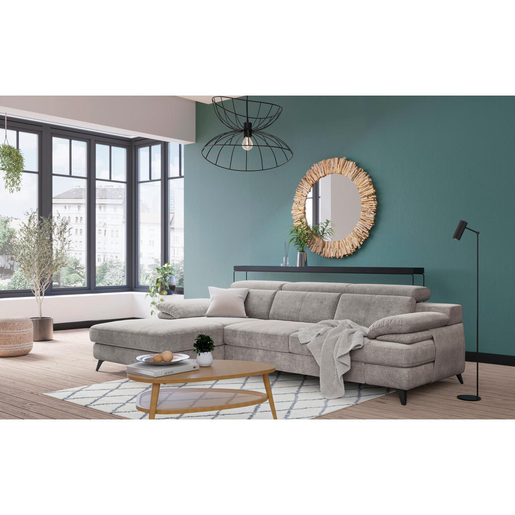 Thumbnail - Livetastic Ecksofa, Beige, Textil, 3-Sitzer, L-Form, 291x80-98x178 cm, Made in EU, Armteil rechts, links, Rücken echt, s...