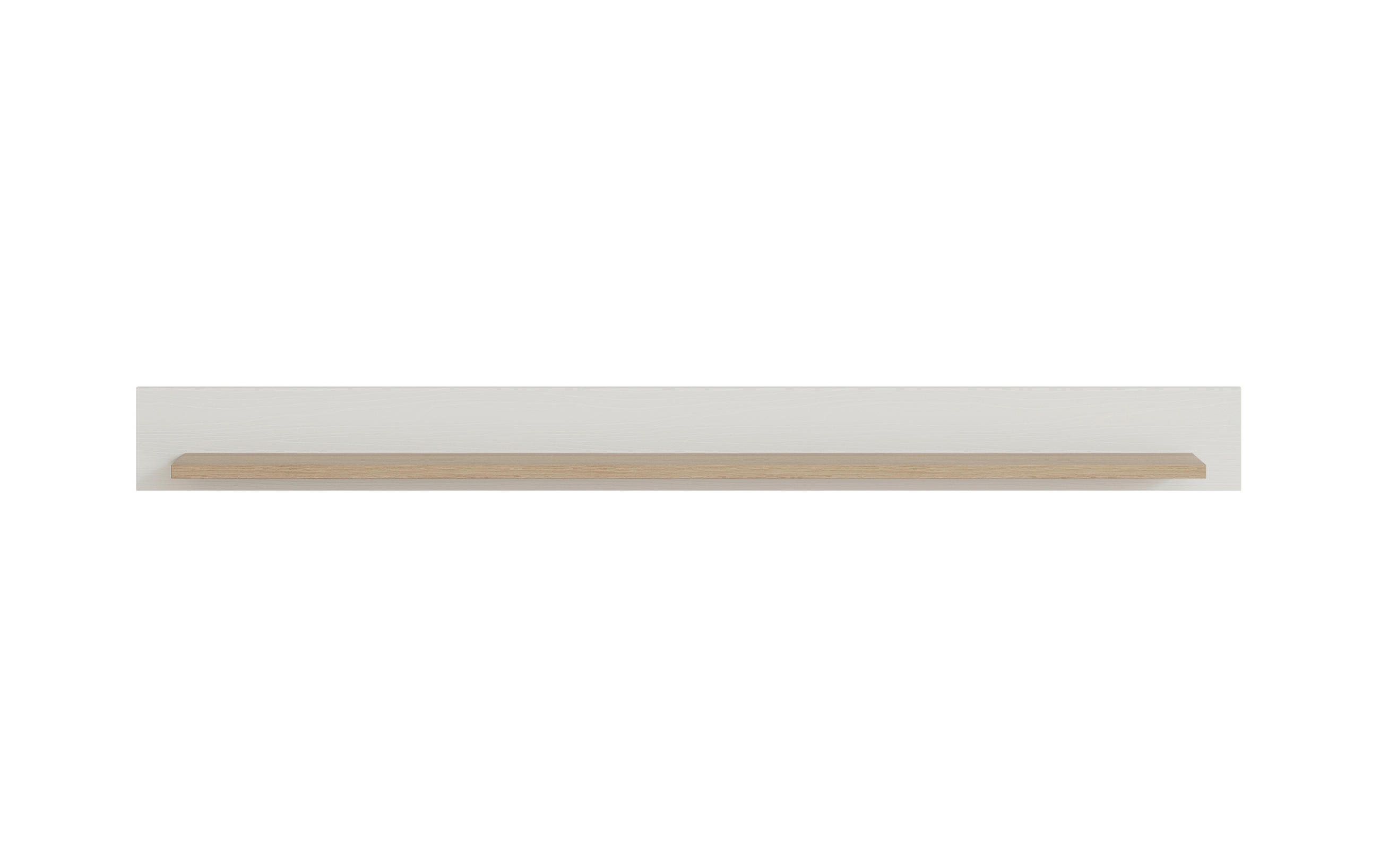 WANDBOARD Holzwerkstoff Weiß  - Weiß, Design, Holzwerkstoff (180/17/17cm) - MID.YOU