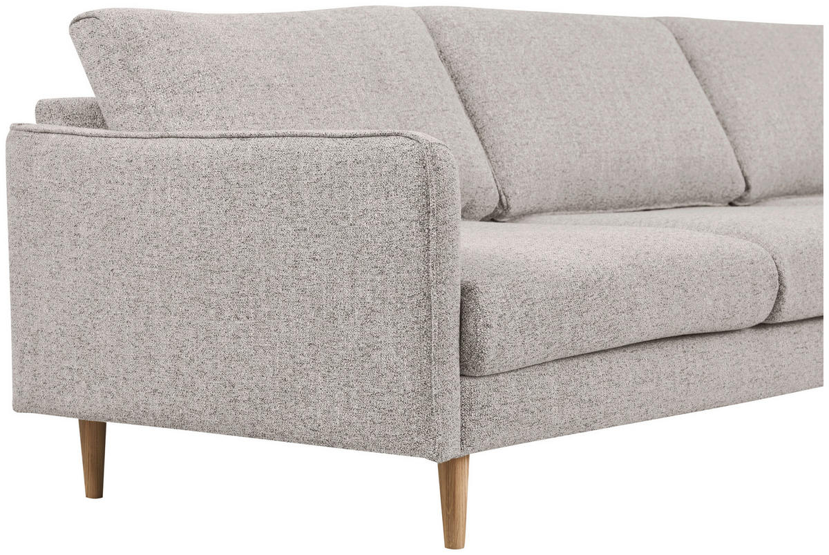 SOFFA i greige  - greige/ekfärgad, Design, trä/textil (257/82,5/223cm) - Best Price