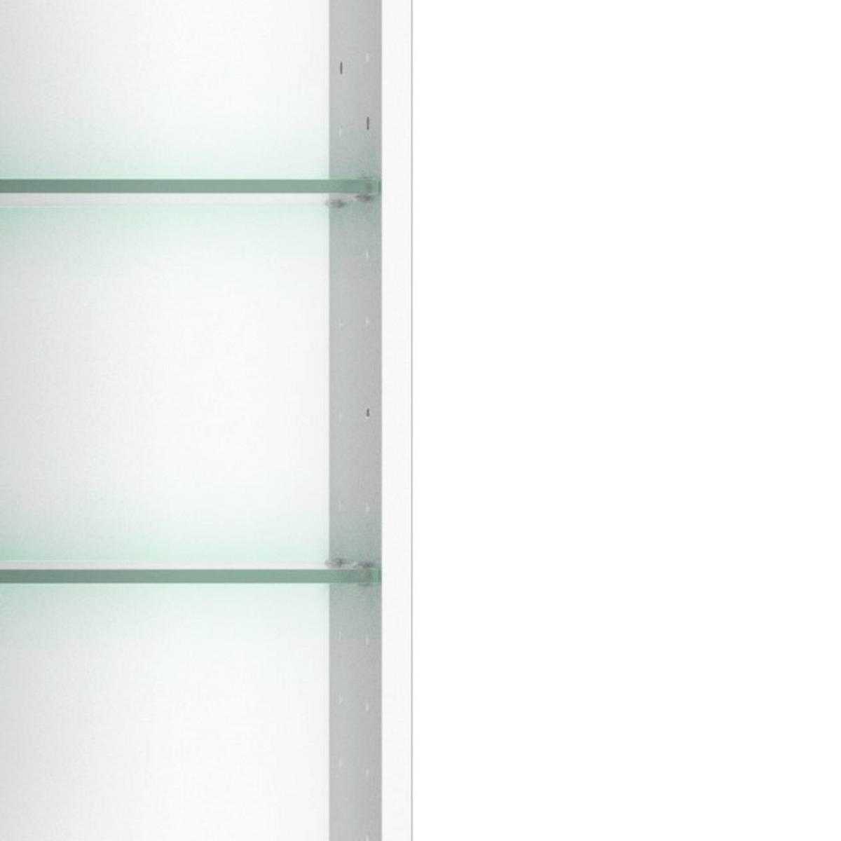 SPIEGELSCHRANK 60/66/20 cm  - Chromfarben/Weiß, MODERN, Glas/Holzwerkstoff (60/66/20cm) - Held