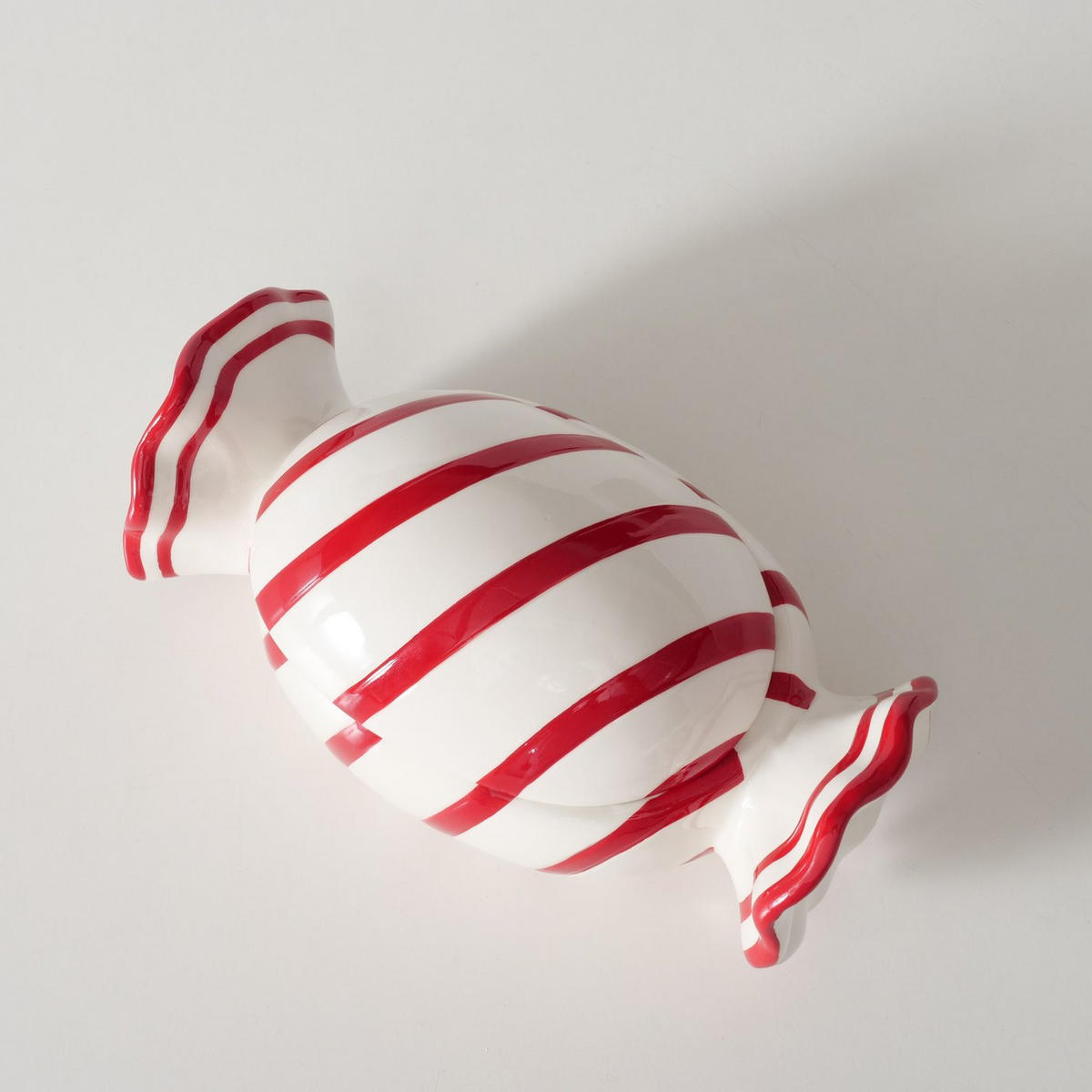 VORRATSDOSE 350 L  - Rot/Weiß, KONVENTIONELL, Keramik (20,4/11,3/10,5cm) - Boltze Home