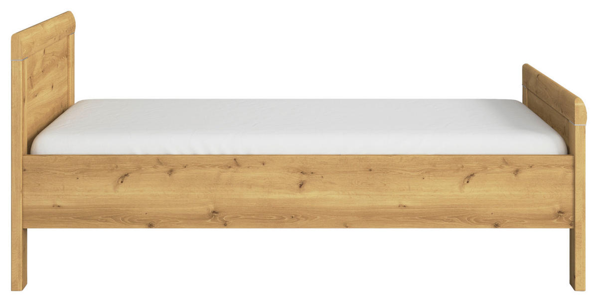 BETT 120/200 cm  in Eichefarben  - Eichefarben, Design, Holzwerkstoff (120/200cm) - Novel