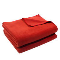 FLEECEDECKE zoeppritz since 1828 160/200 cm  - Rostfarben/Dunkelorange, KONVENTIONELL, Textil (160/200cm) - Zoeppritz